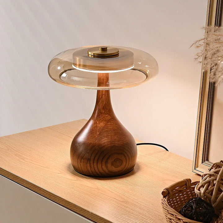 Lampe sur pied en verre rétro japonais – Zénorex