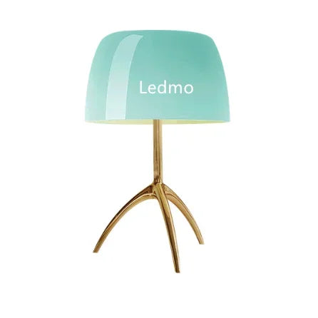 Lampe de bureau tripode en verre coloré moderne – Triolux