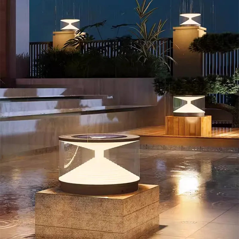 Lampe solaire de jardin en acier inoxydable – Soléclat