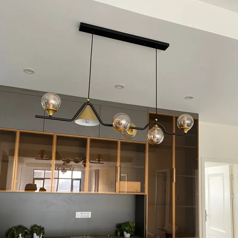 Plafondlamp Glas Metaal LED Modern – Stalio