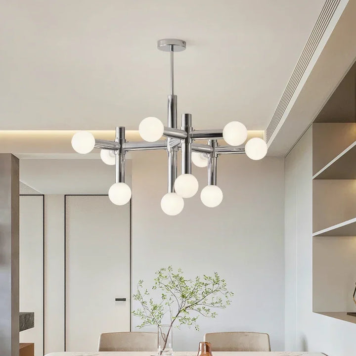 Lustre en Verre Style Nordique pour Salon – Seraphine