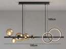 Contemporary alloy pendant light for living room – Halura