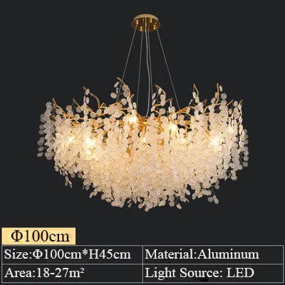 Lustre Cristal Moderne pour Salle à Manger – Crystalline