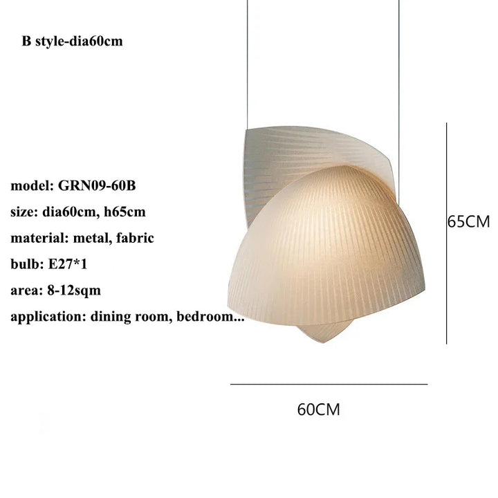 Suspension en tissu LED pour salon – Armonique