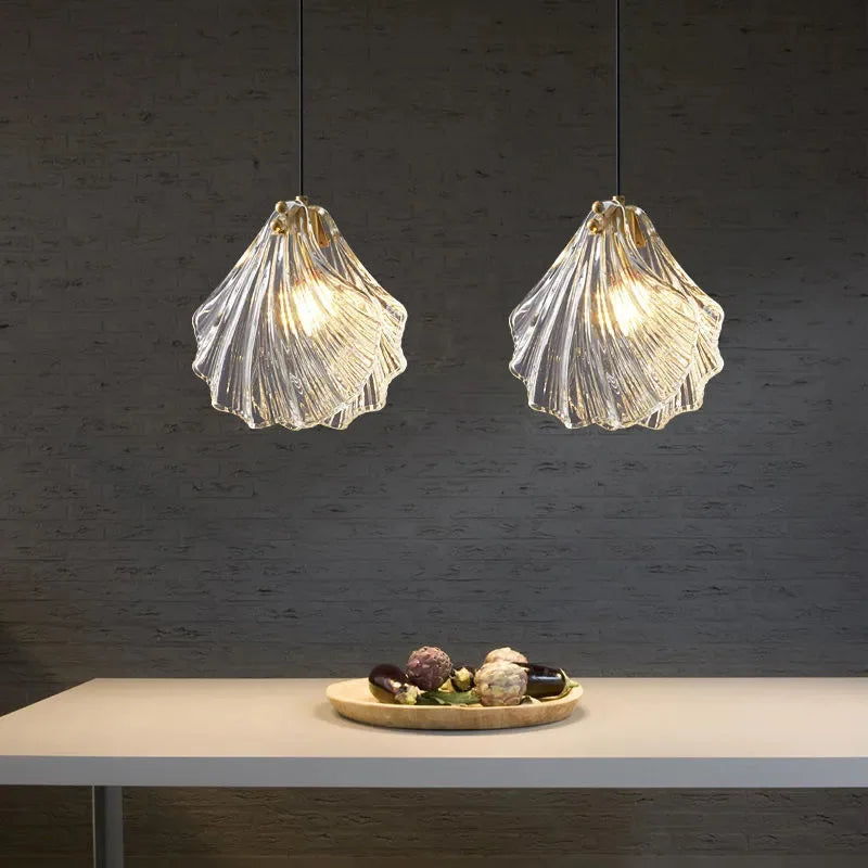 Moderne glas- en metalen hanglamp voor slaapkamer – Ornelia