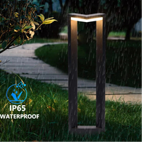 Lampadaire de jardin moderne en aluminium noir – Ataraxia