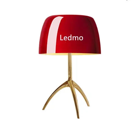 Lampe de bureau tripode en verre coloré moderne – Triolux