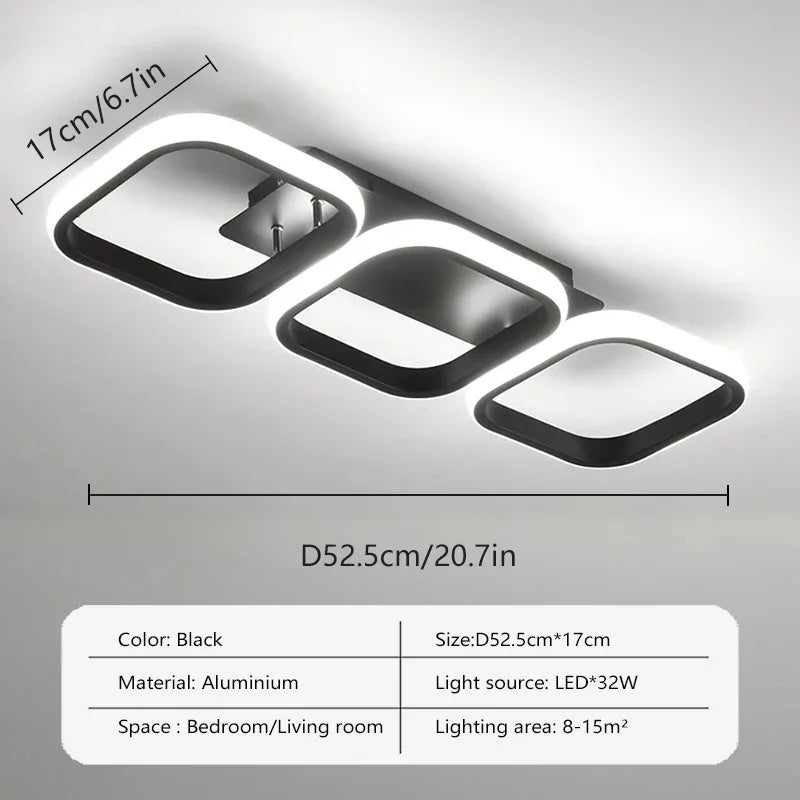 Plafonnier moderne en aluminium pour intérieur – Célinova