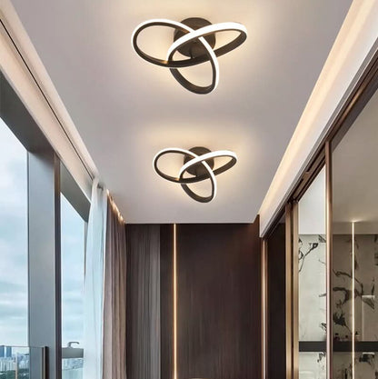Plafondlamp Gebogen Hedendaags Dubbel Paneel – Geometrio