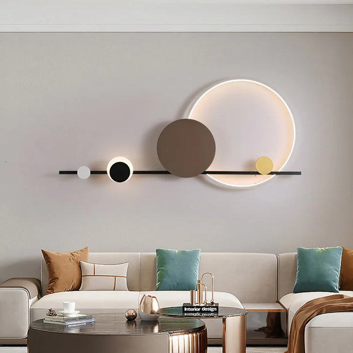 Applique Murale Art Déco en Métal Noir – Sélénéa