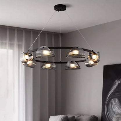 Hanglamp in Grijs Gerookt Glas voor Eetkamer – Orvelia