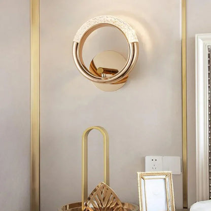 Directional Wall Light Ovalia minimalist design gold with acrylic diffuser - view 8