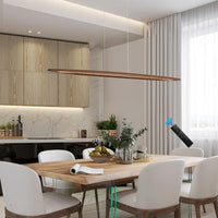 Suspension en bois dimmable pour cuisine et salle à manger – Maderise