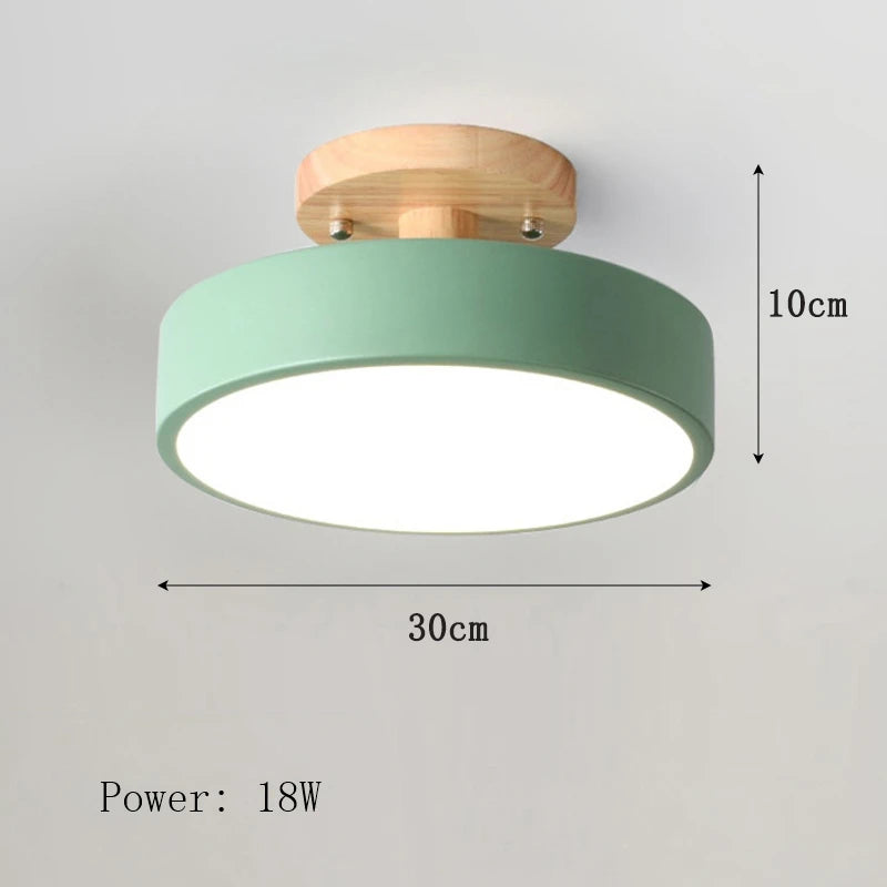 Plafonnier nordique en bois pour couloir – Arborise