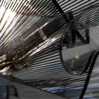 Plafonnier moderne en PVC noir pour chambre – Novaluce