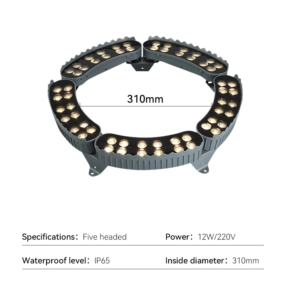 Buitenprojectielamp in aluminium RGB voor bomen – Arbolux