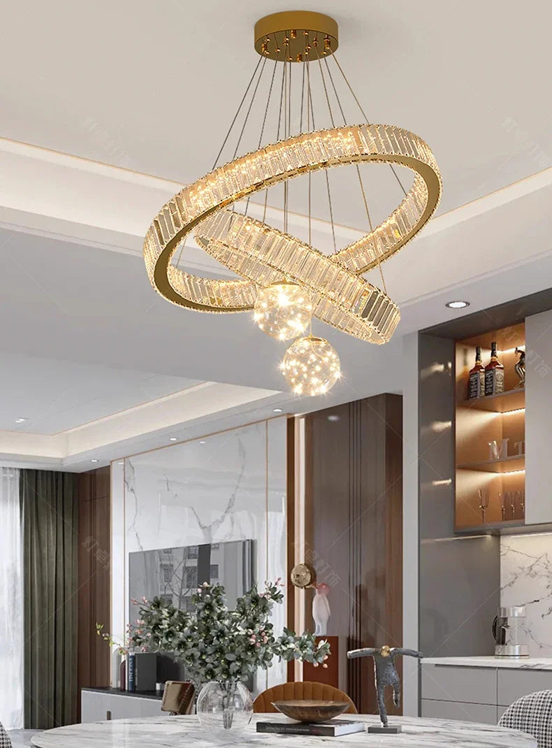 Lustre Cristal Moderne pour Salon et Salle à Manger – Cristarion