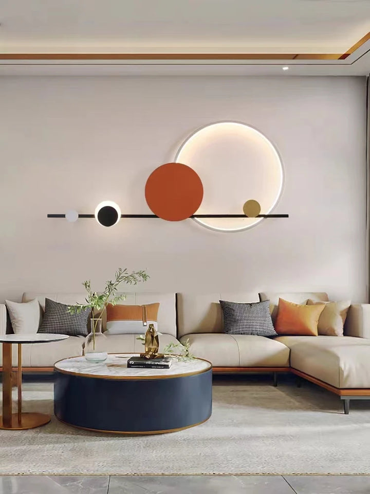 Applique Murale Art Déco en Métal Noir – Sélénéa