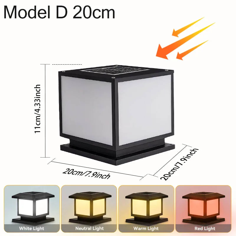 Lampe à poser solaire d'extérieur étanche moderne – Solaira