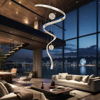 Suspension en cristal moderne pour salons – Crystella