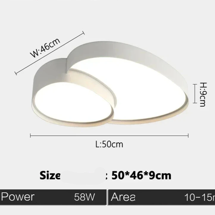 Plafonnier moderne en fer noir pour salon – Célestrium