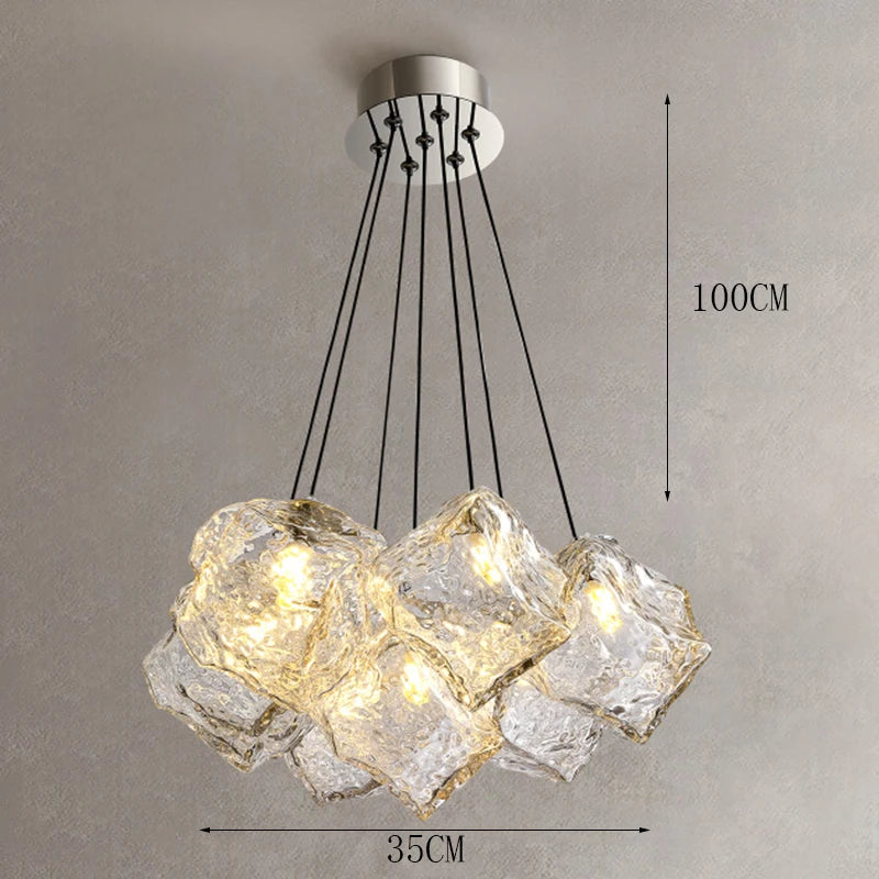 Moderne glazen hanglamp voor eetkamer – Célestine