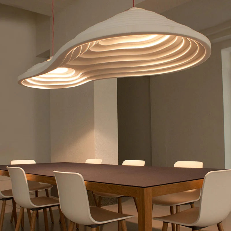 Moderne hanglamp in hars voor de woonkamer – Zelario