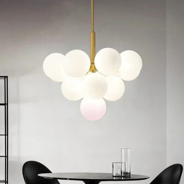 Lustre en Verre Nordique pour Salon – Silvoria
