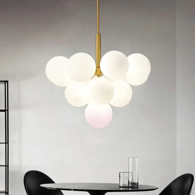 Moderne glazen kroonluchter voor woonkamer – Arionelle
