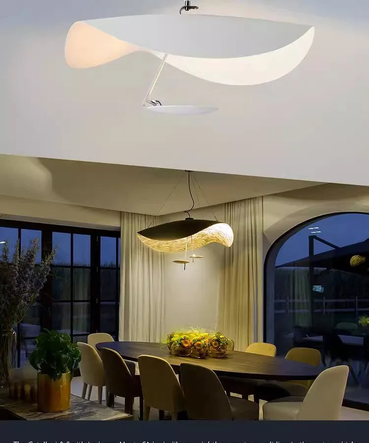 Suspension LED moderne en alliage pour salon et restaurant – Orluxia