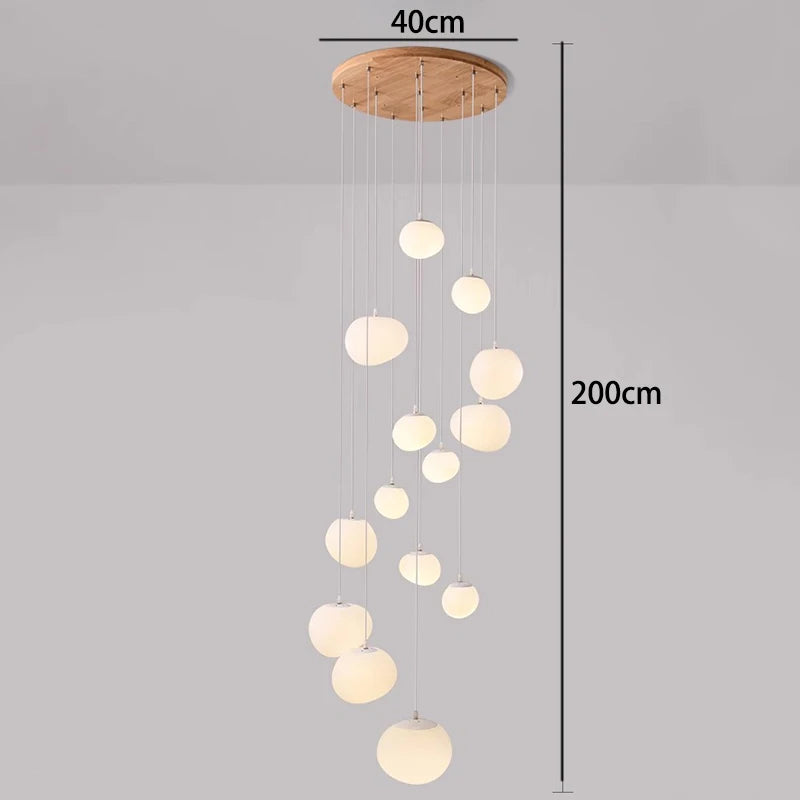 Lustre moderne en alliage pour salons et escaliers – Orialys