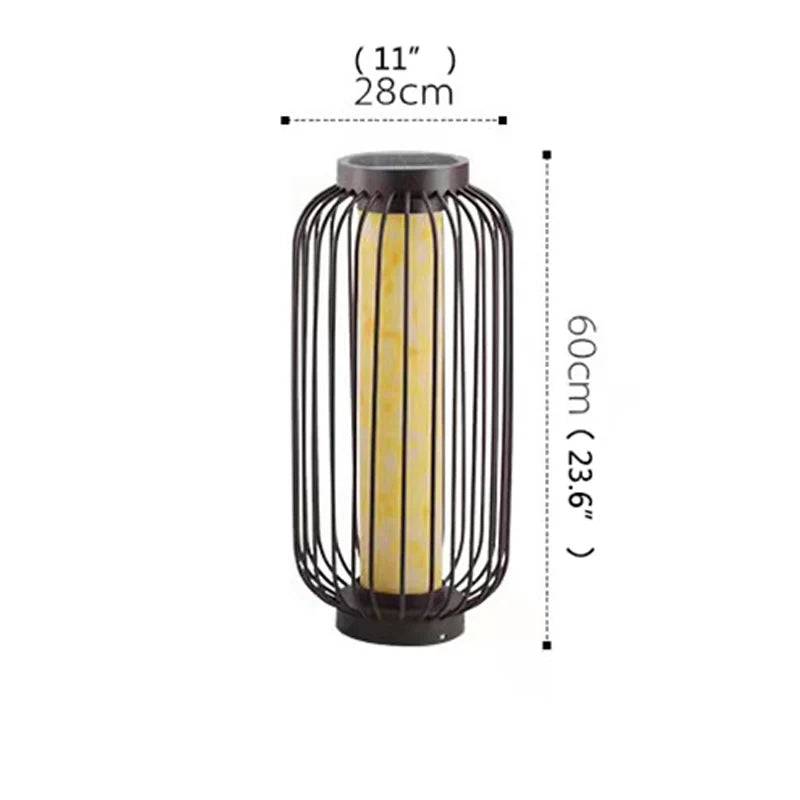 Lampe de pelouse moderne en acier inoxydable – Taléria