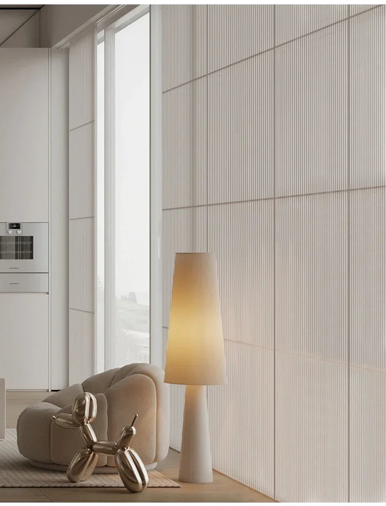 Lampe sur pied en tissu nordique pour salon – Aironde