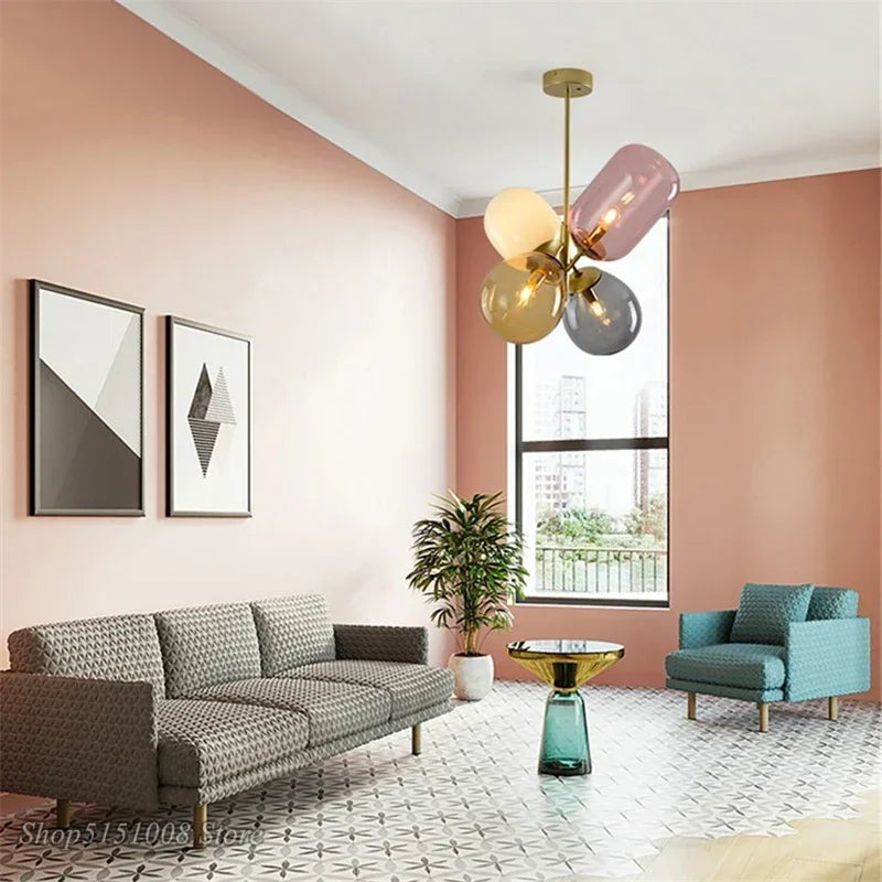 Suspension Design Aérien Multicolore Style Contemporain – Nimbus