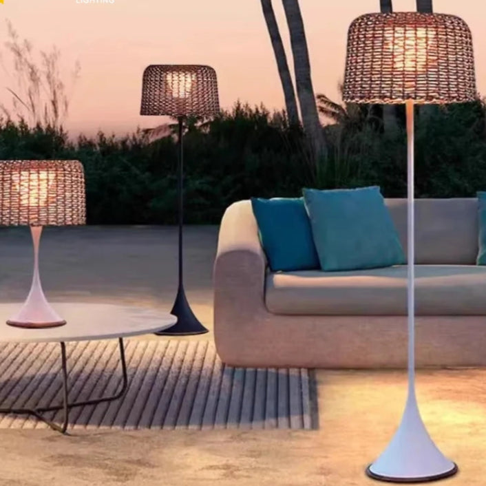 Lampe de jardin extérieur en métal tressé – Verilum