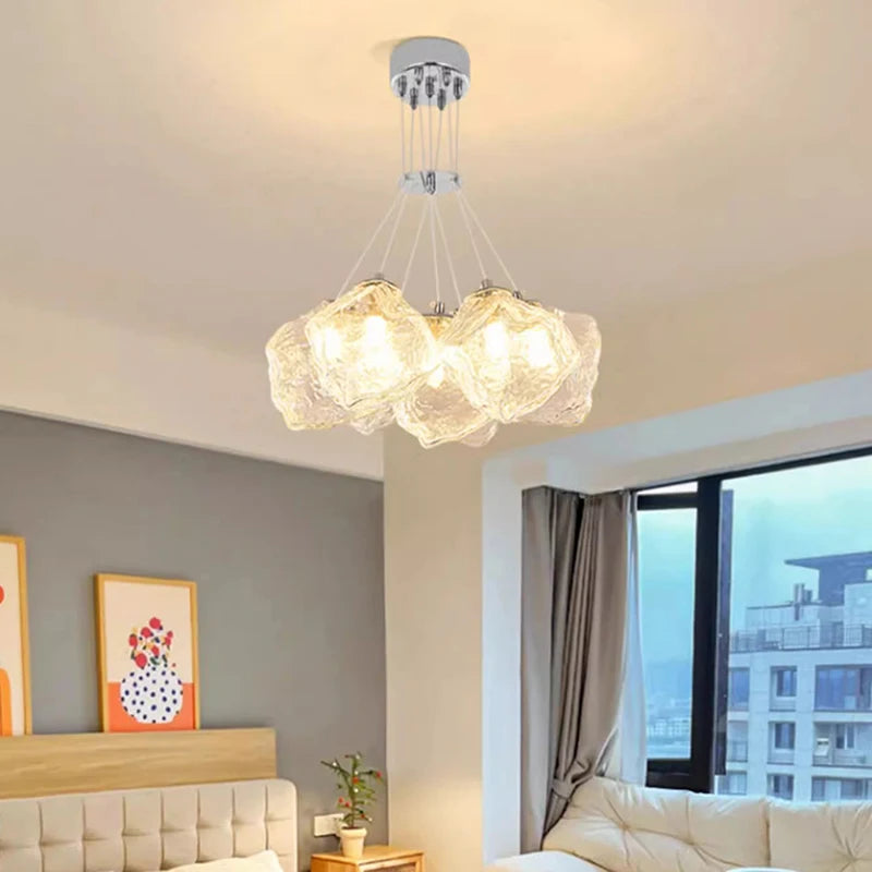 Moderne glazen hanglamp voor eetkamer – Célestine