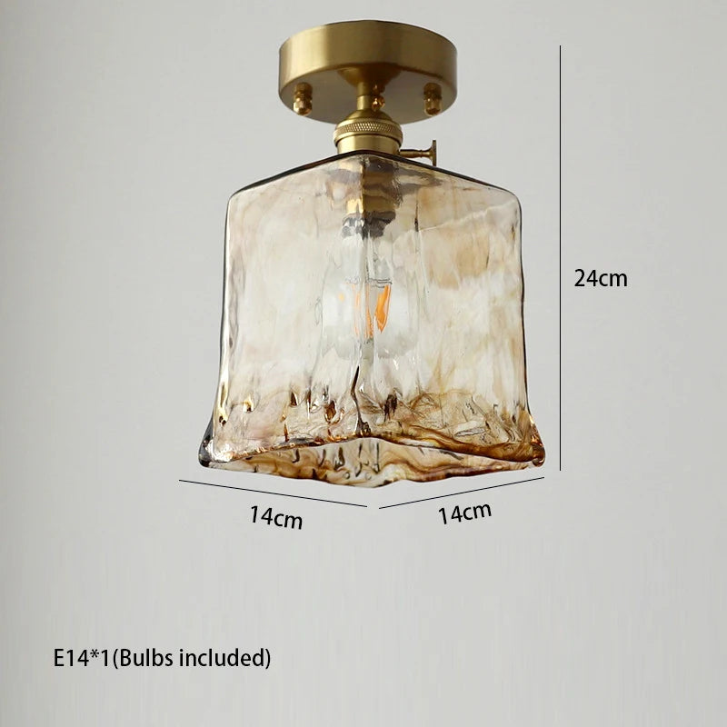 Suspension moderne en verre pour salon – Celestine