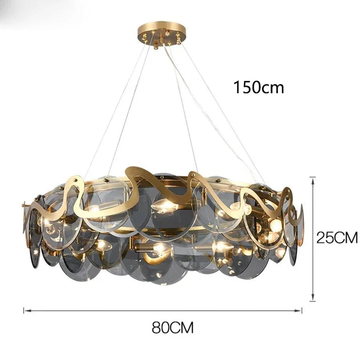 Suspension moderne en alliage pour salon et chambre – Miraluxa