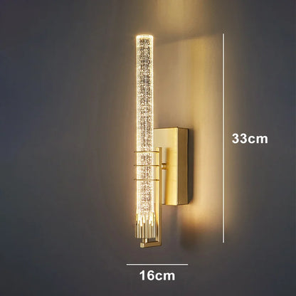 Modern wandlamp in kristal voor woonkamer en slaapkamer – Crystarion