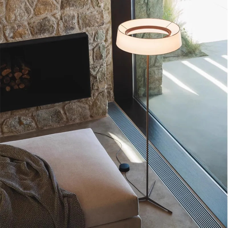 Moderne vloerlamp in Scandinavisch textiel voor woonkamer – Armoniev