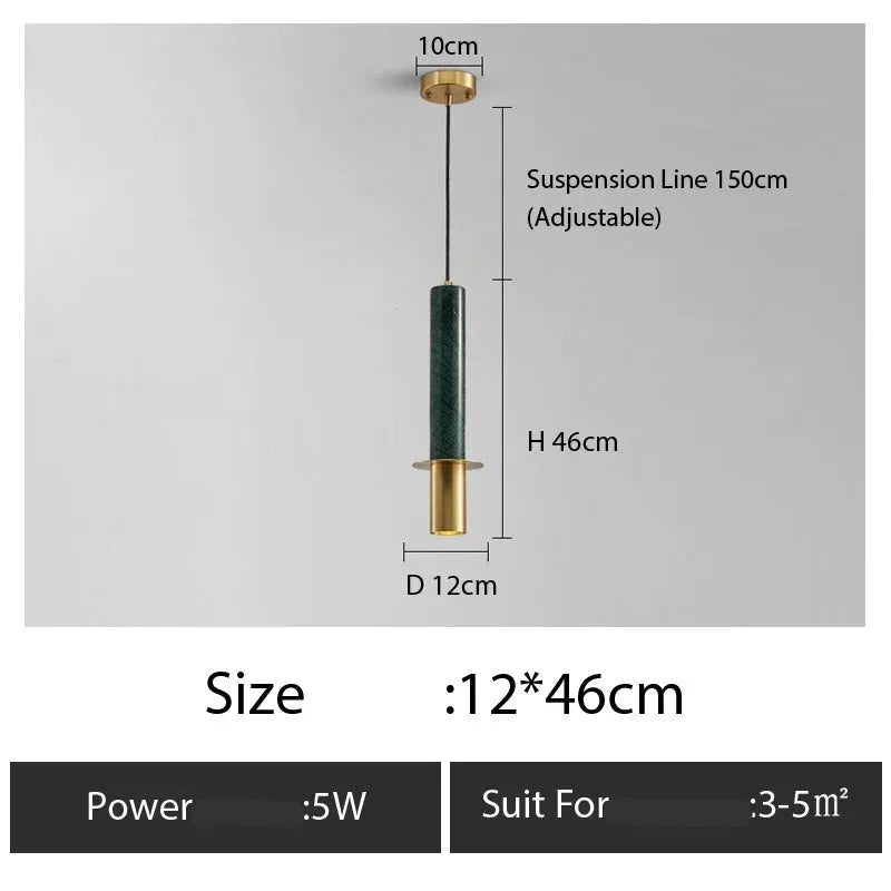 Suspension minimaliste en cuivre pour chambre – Arionelle