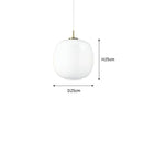 Minimalistische witte glazen hanglamp voor keuken – Solmara