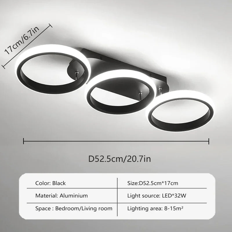 Plafonnier moderne en aluminium pour intérieur – Célinova