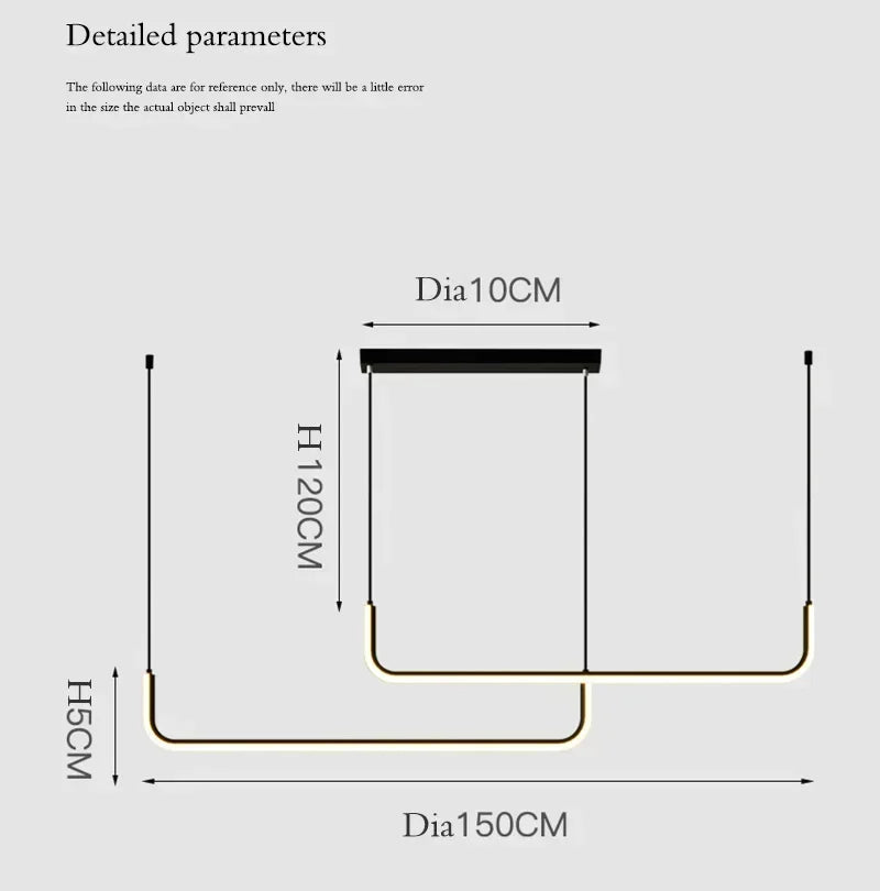 Moderne LED-hanglamp in zwart en goud voor woonkamer – Thalion