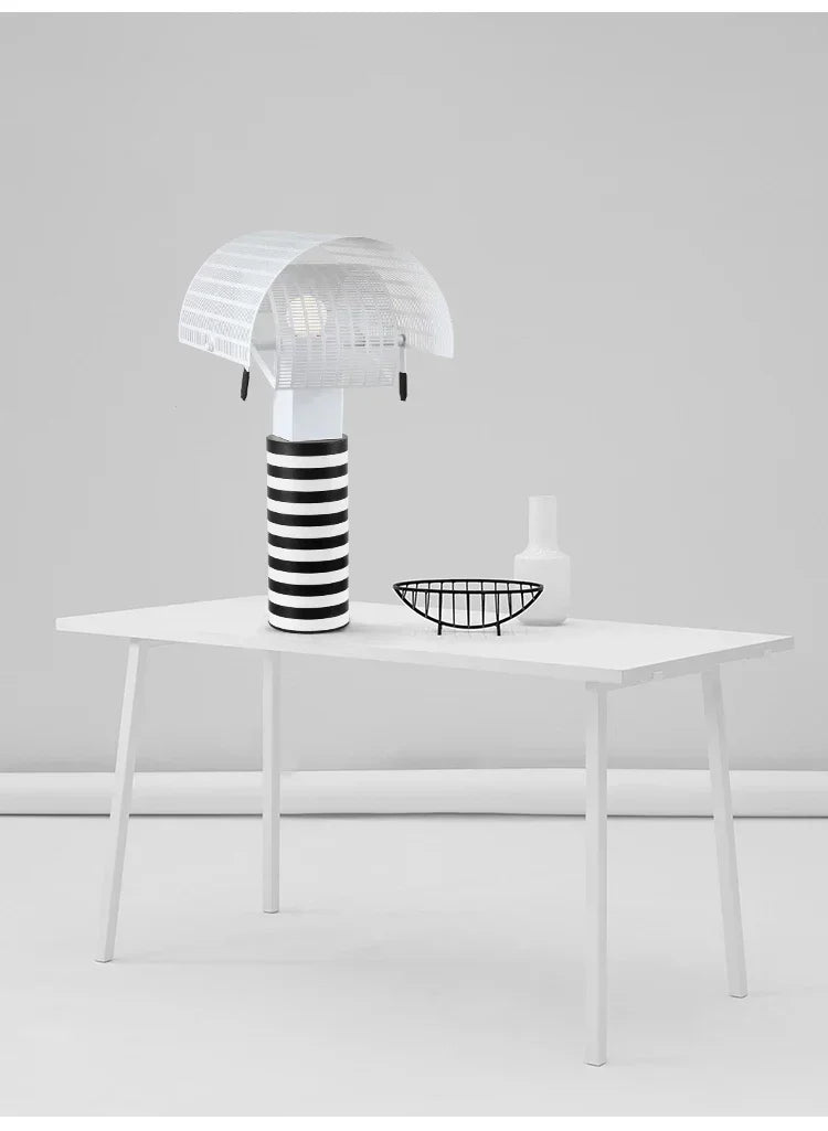 Suspension Moderne en Métal Noir et Blanc pour Salon – Zébrano