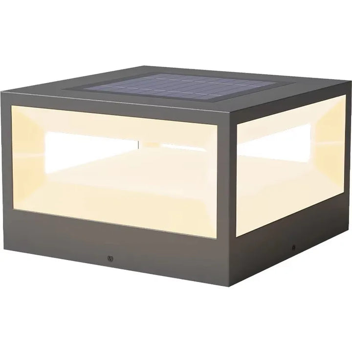 Lampe solaire extérieure en acier inoxydable – Solarique