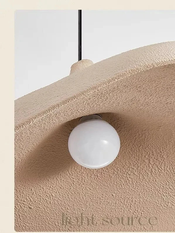 Wabi-Sabi stijl hanglamp in microbeton voor restaurants – Zelinea