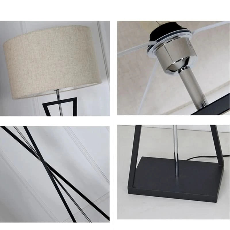 Lampadaire Haut de Gamme Finition Fer Tissu Douce Lumière – Eleganza