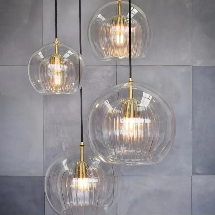 Suspension nordique en verre pour intérieurs modernes – Ombrelia