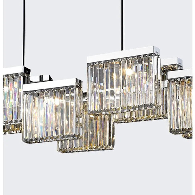 Suspension Cristal Moderne E14 pour Salle à Manger – Crystarène